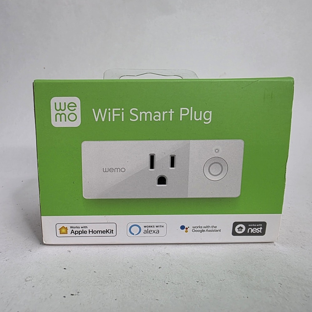 NEW Belkin Wemo Mini Smart Plug Wi‑Fi –‎ F7C063 – Alexa/Google/Siri